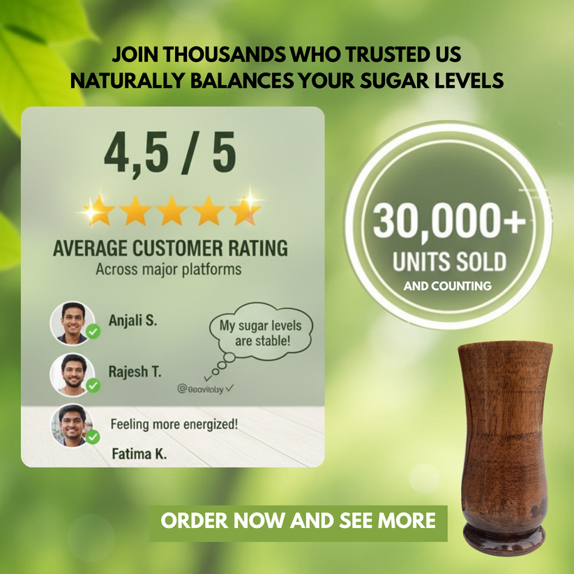 Brandone Sugar Balance Wooden Glass