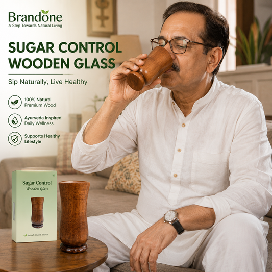 Brandone Sugar Balance Wooden Glass