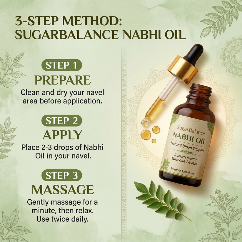 SugarBalance Nabhi Oil - BUY 1 GET 1 FREE